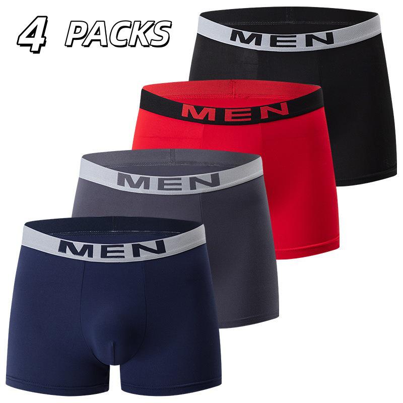 Men's 10-pack Solid Color Boxer Briefs - Casual, Stylish Elastic Waist Underwear