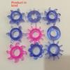 Men's Silicone Delay Lock Ring - Wolf Tooth Design for Enhanced Pleasure