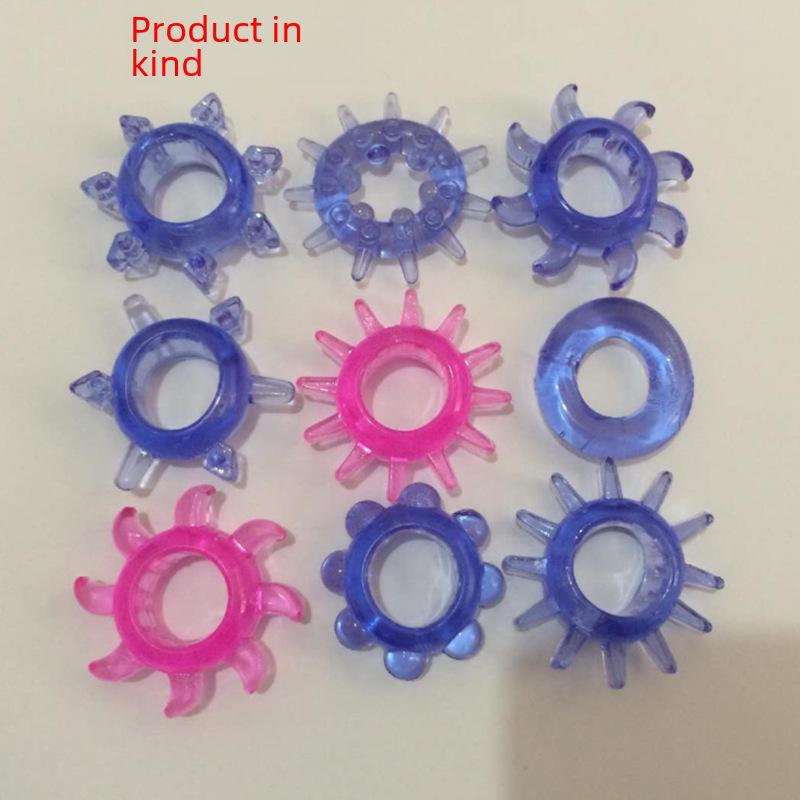 Men's Silicone Delay Lock Ring - Wolf Tooth Design for Enhanced Pleasure