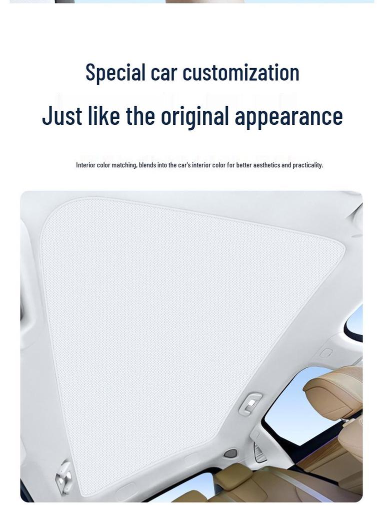 Static Sunshade for AITO M7 Sunroof: Heat Insulation, Sun Protection, Privacy, Light Blocking.