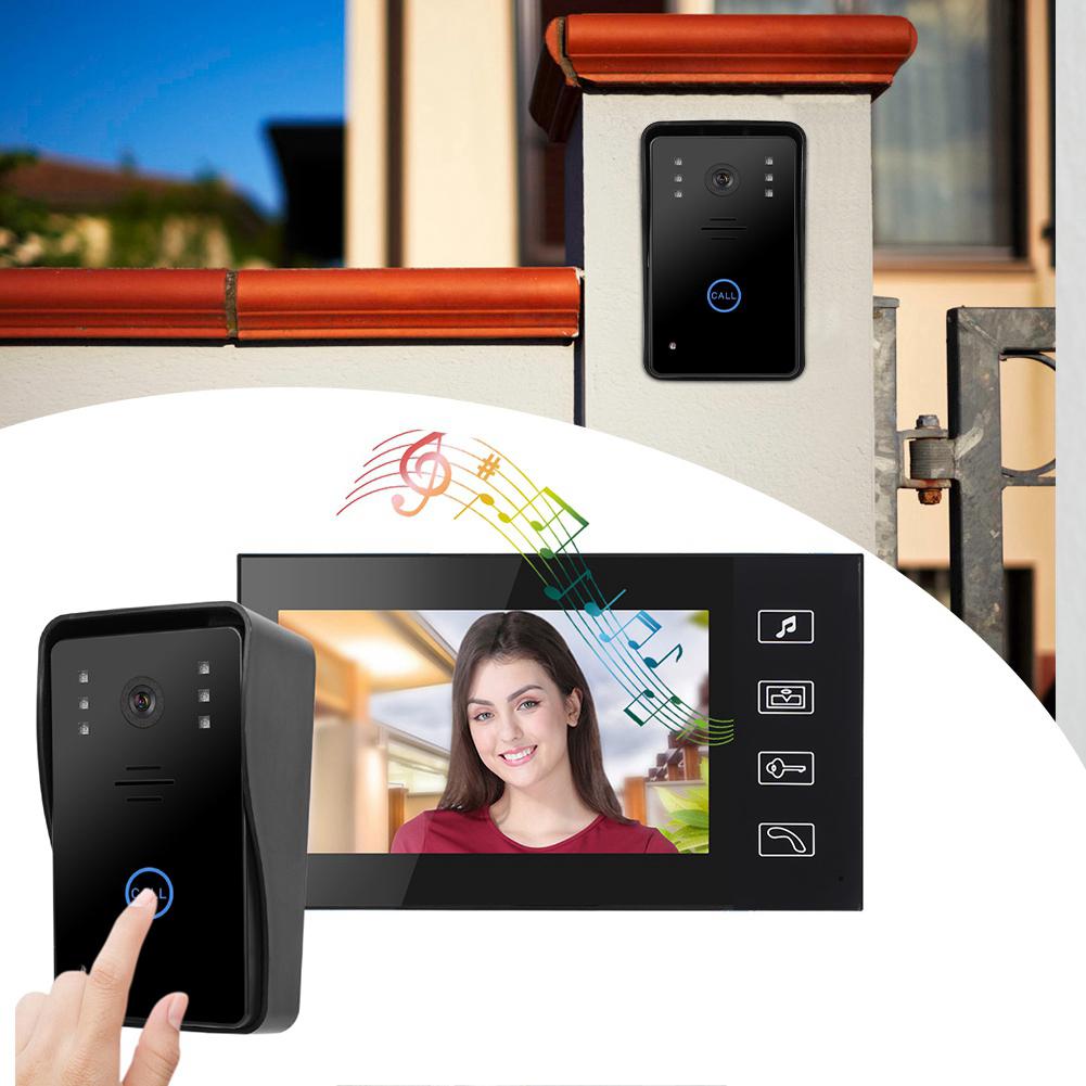 7in TFT Video Photo Camera Doorbell Home Security Intercom Access System