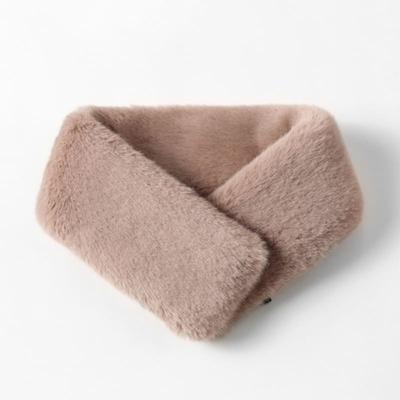 LALA New Magnetic Fur Scarf - Beige