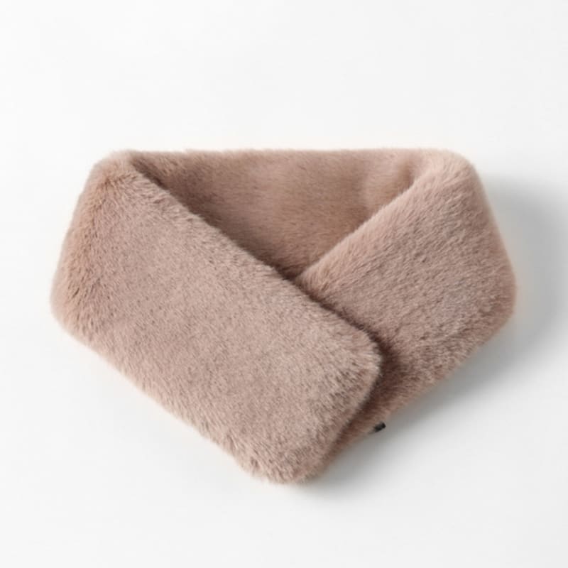 

LALA New Magnetic Fur Scarf - Beige FREE