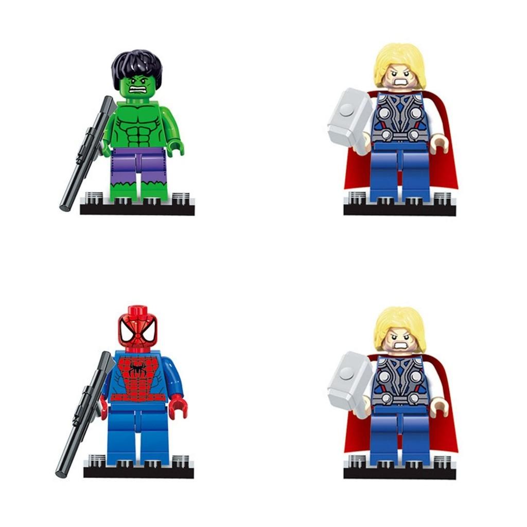 Superhero Building Blocks Toy Set With Diy Assembly For Kids Collectors