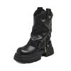 Augustine Martin Boots Women's 2025 New Autumn and Winter Fleece Merad Platform British Short Boots Pile Western Boots