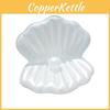 White Pearl Mermaid Water Floating Bed Adult Seashell Lounge Chair Pvc Material