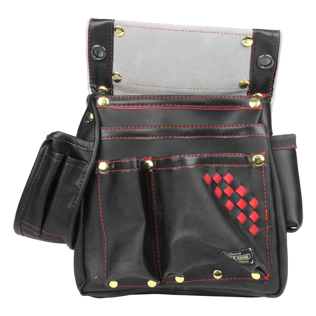 Kozuchi Temporary Frame Bag with Ink Pot Holder, Carpenter's Standard, Black, SH-614