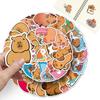 50PCS Cute Capybara PVC Sticker Aesthetic Children's Decoration Scrapbooking Sketchbook Korean Stationery School Supplies