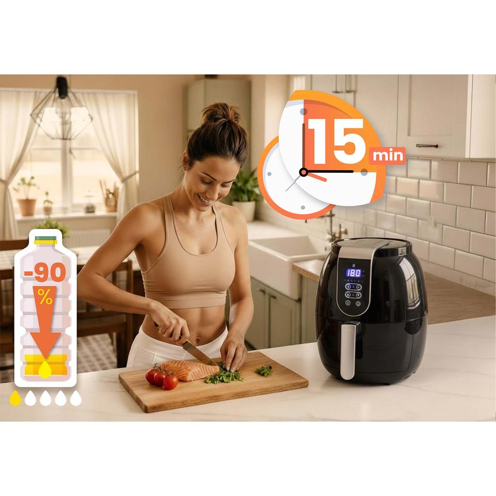 Air Fryer 3.6L Berdsen Bd-651