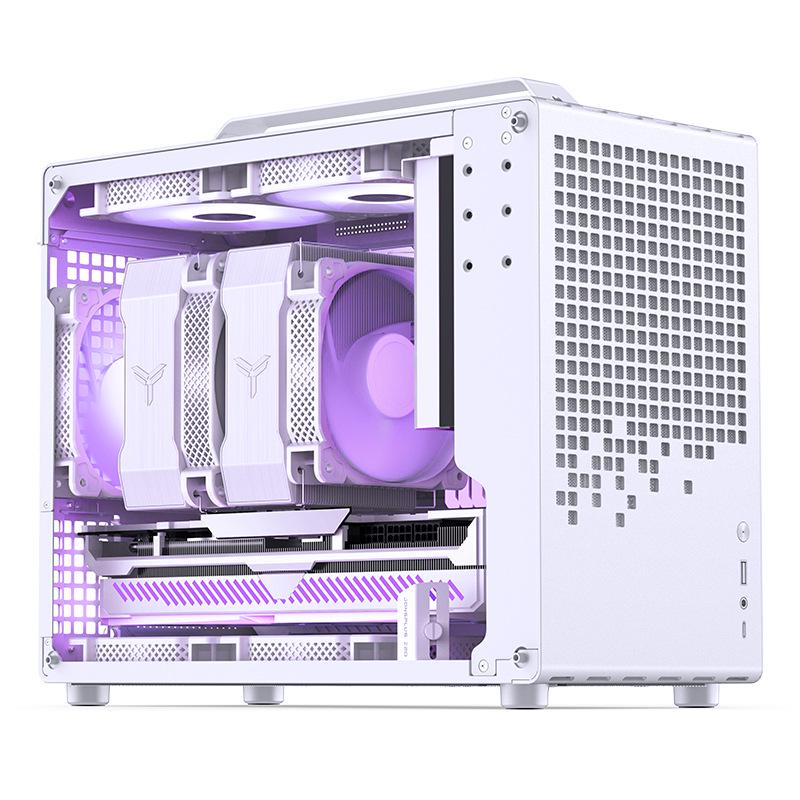 

Корпус JONSBO Z20 белого цвета MATX со съемной ручкой, поддерживает водяное охлаждение 240 мм белый