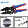 Crimping Tool Set Ratcheting Wire Crimp Pliers For Heat Shrink Non-Insulated Open Barrel Ferrule Connector Solar Energy Terminal