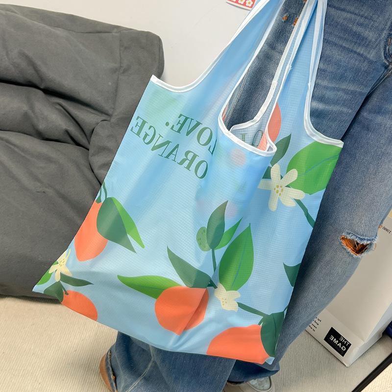 Shopping Bag Women's Shoulder Fresh Style Harajuku Style Mori Style Ulzzang Girl's Cute Canvas Bag Ins