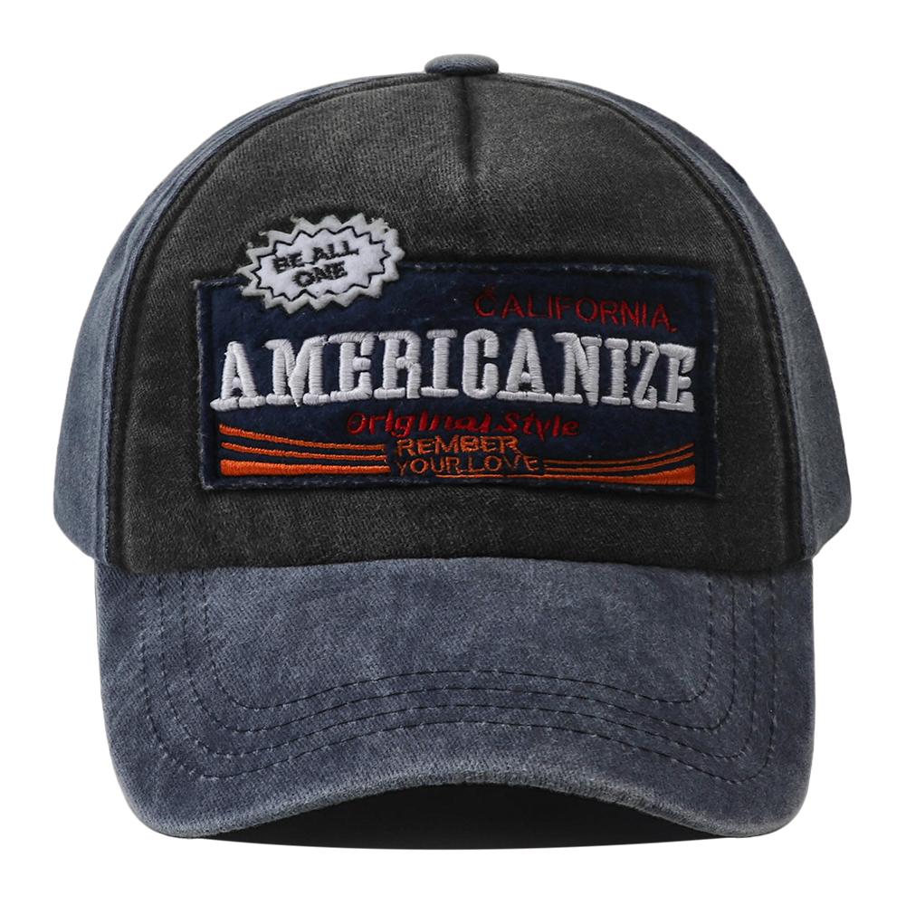

Unisex Vintage Washed Cotton Baseball Cap Americanize Letter Embroidery Dad Hat Outdoor Sports Hat for Men Women Peaked Caps Adjustable