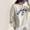 Women Casual Tracksuit Sweatshirts+Pants 2Pcs Sets Fashion Letter Printed Autumn Winter Fleece Thicken Warm Ladies Sports Outfit