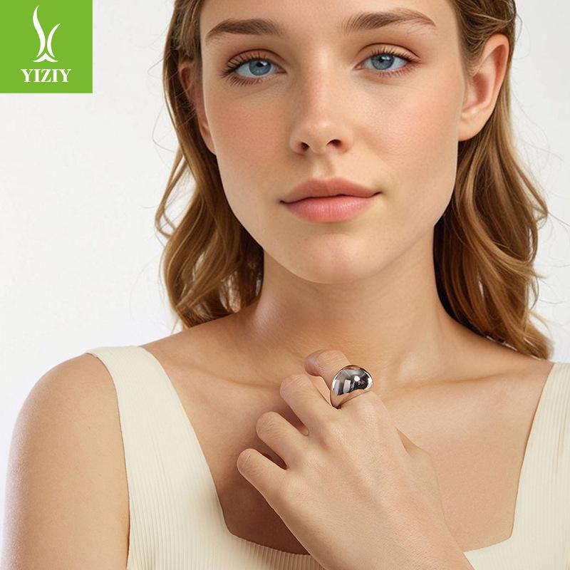 Large Ring Open Copper Ring, Unique Personality, Simple And Exquisite Metal Sense