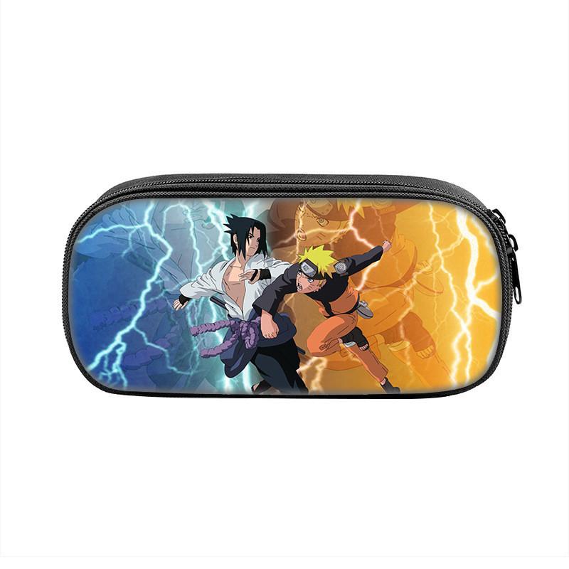 Hokage Naruto Creative Zipper Pencil Pouch With Durable Nylon Material For Office And School Use