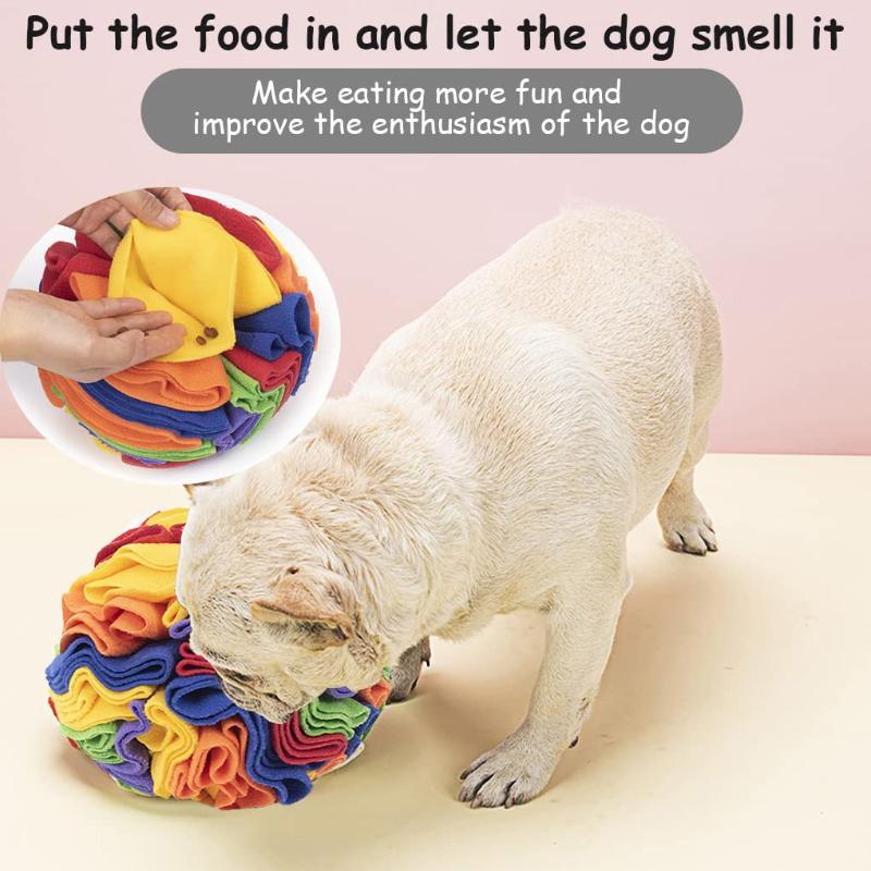 Interactive Dog Toys Snuffle Ball For Dogs Encourage Natural Foraging Skills, Snuffle Ball Dog Puzzle Toys Treat Ball For Large