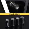 SVLHP1 4pcs Car Valve Caps Tyre Nozzle Dust Protection Cover Wheel Case For Volkswagen VW Golf 4 6 7 GTI Tiguan Passat B5 B6 MK6 Polo