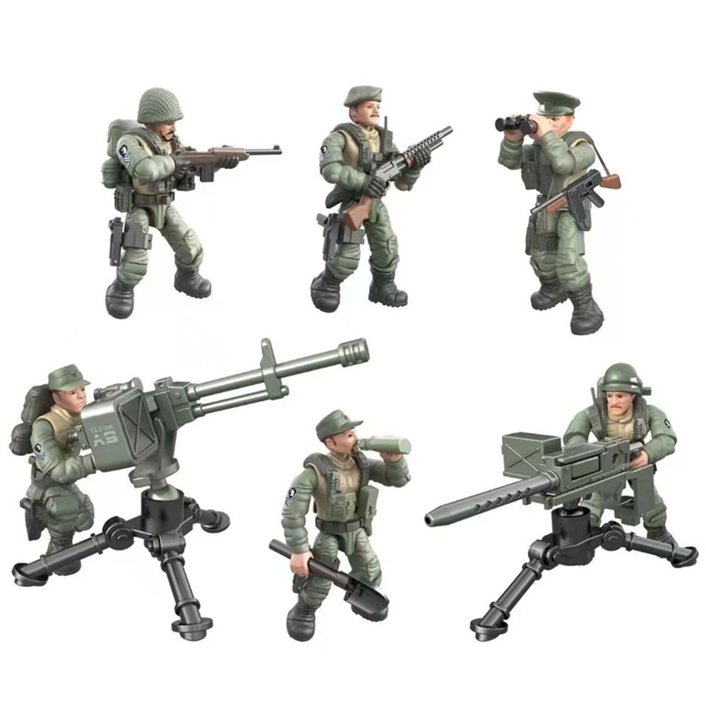 

Вторая мировая война ВМВ Армия Военные Американские Солдаты Сват Moc Спецназ DIY Модель Строительные Блоки Кирпичи Игрушки В Подарок