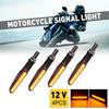 4PCS Motorcycle Led Turn Signal Indicator Blinker Amber Lights Universal Durable