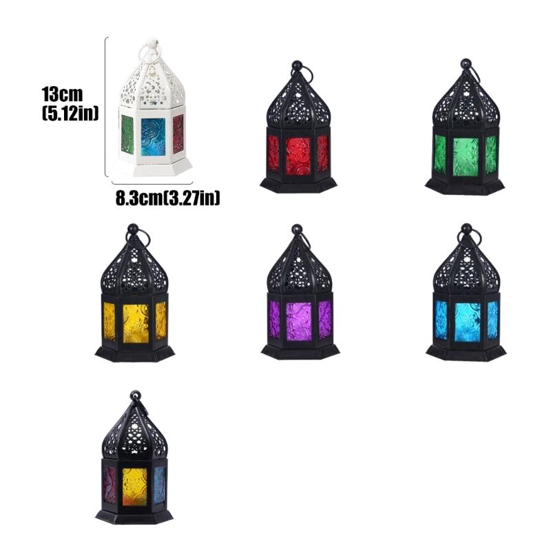 Moroccans Lantern Battery Operated Decorative Lantern Outdoor Indoor Table Lamp for Ramadans,Weddings, Parties,Event