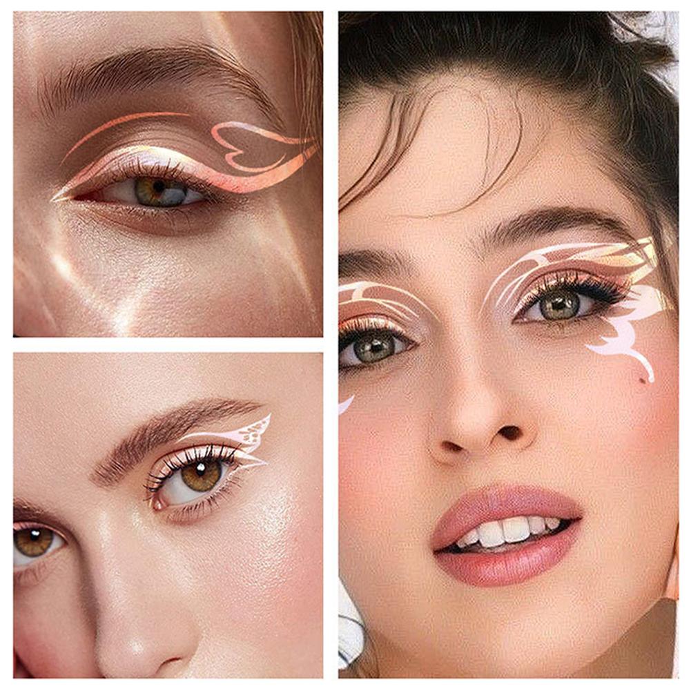 Evropský a americký oční make-up tetovací samolepky vodotěsné simulační make-up oční samolepky na obličej Q6J6