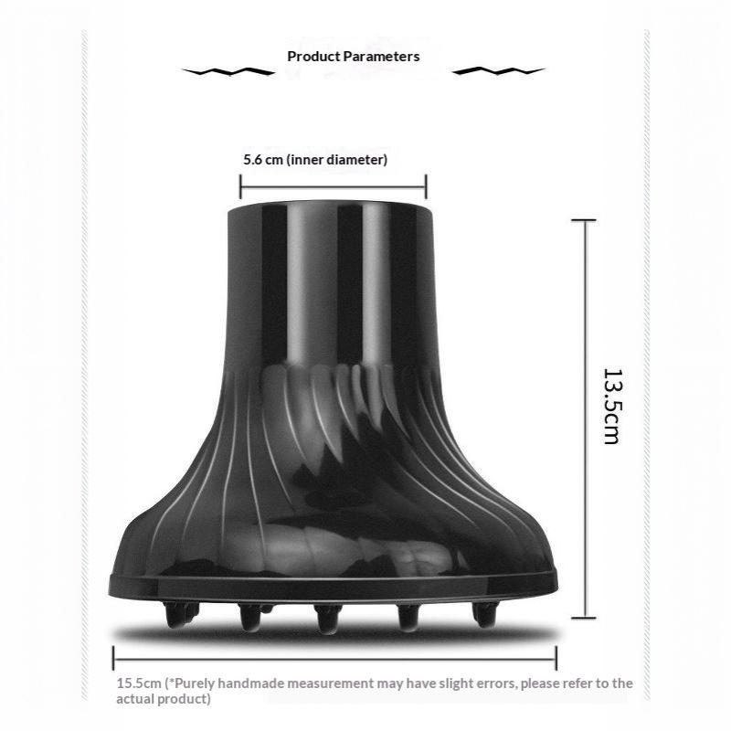 Diffusore Universale per Asciugacapelli per Capelli Ricci, Grande Cappa a Vento, Facile Installazione, per Casa, Viaggio, Acconciatura dei Capelli, 1 Pezzo