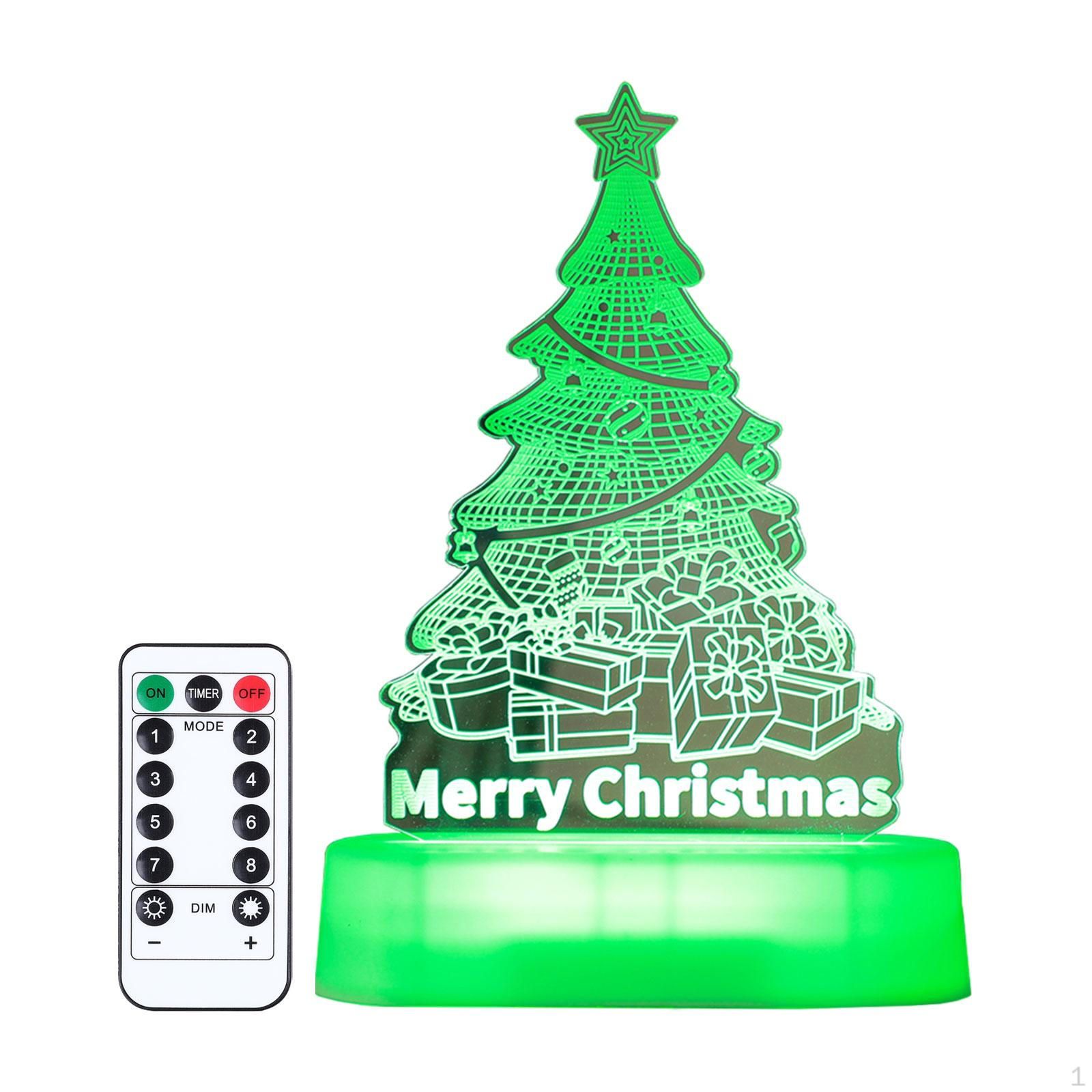 

3D настольная лампа светодиодный ночник рождественская тема отдельно стоящий центральный элемент украшения Style B