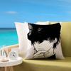 Cchainsaw Man Yoshida Cute Customizable Square Pillowcases Stylish And Soft Perfect For Beds Cars And Sofas