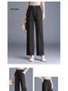 Women's Casual Thick Straight-Leg Pants for Spring, Autumn, and Winter - Suitable for Middle-Aged and Elderly
