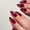 24Pcs French Almond Press On Nails 3D Irregular Star Design Detachable False Nails Manicure Kit