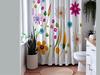Boho Wildflower Shower Curtain - Vivid Colors, Floral Gothic Bathroom Decor