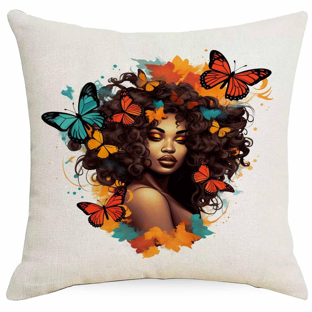 Neue Kissenhülle zum Frauentag Schwarz Sofakissen Kissenbezug