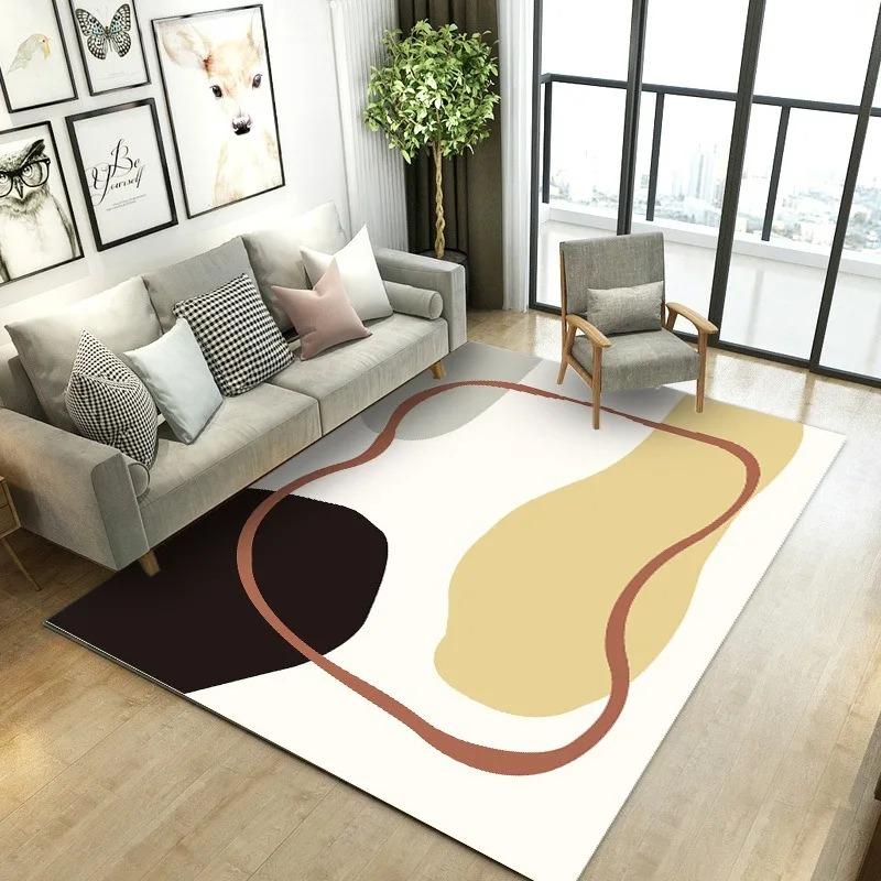 Creative Geometric Style Pattern Bedroom Floor Mats Decoration Home Living Room Floor Mats