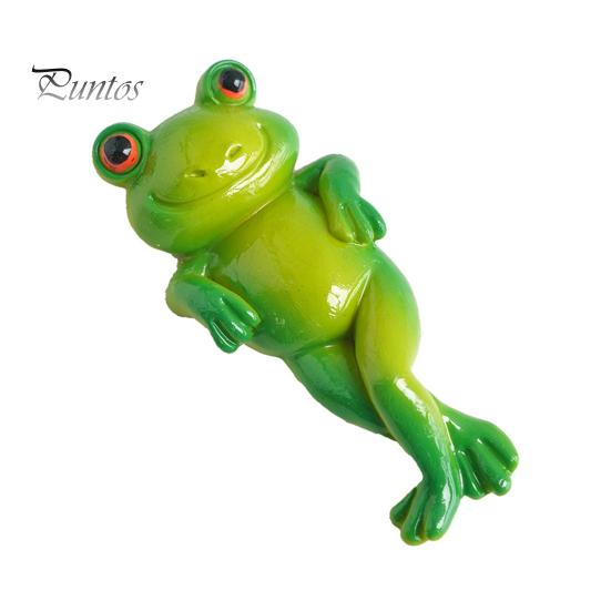 Micro Landscape Ornament Ornament, Frog Design Resin Figurine, Hand Painted Waterproof Miniature Figurine Garden Decor for Succulent Potted