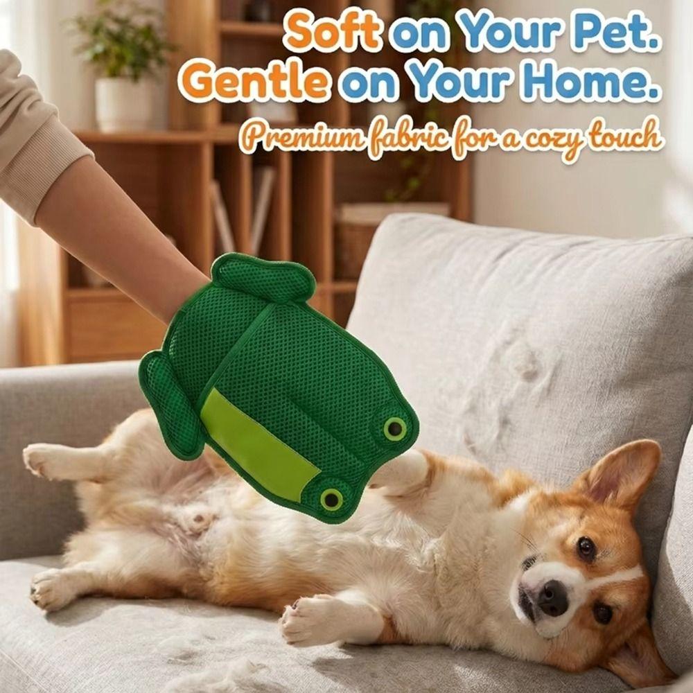 Double-Sided Pet Hair Removal Glove Dog Floating Hair Remover Cleaning Carpets