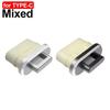 6/1Pcs Type C Charging Port Protector Stopper Cap Cover DIY Dust Plugs Pendant for iPhone 17 Samsung Anti-Dust Plug with Hole