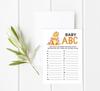 Inkdotpot Baby Shower Game Set Of 50 BabyA  AlphabetA  ABCA  Game Dinosaur Jungle Animals Party
