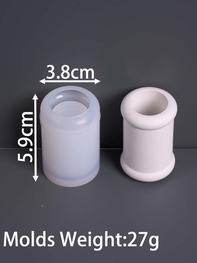 

Силиконовая форма для цилиндрического подсвечника, сделай сам, полосатые формы для ароматерапевтических гипсовых подсвечников, изготовление поделок из бетона и смолы, домашний декор