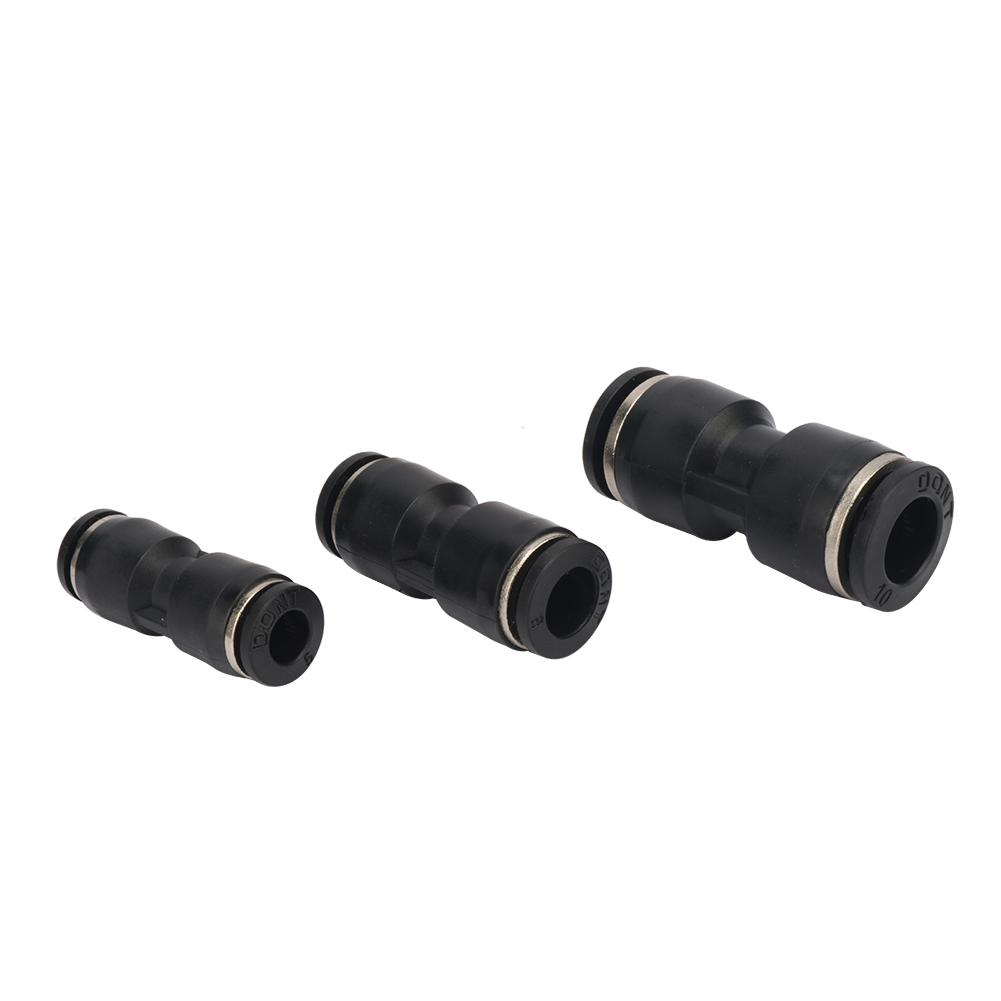 6mm 8mm 10mm Out Diameter Pneumatic Fitting Hose Connector Tube Plastic Joint Compressor Push-in Quick Connector Pipe Interface