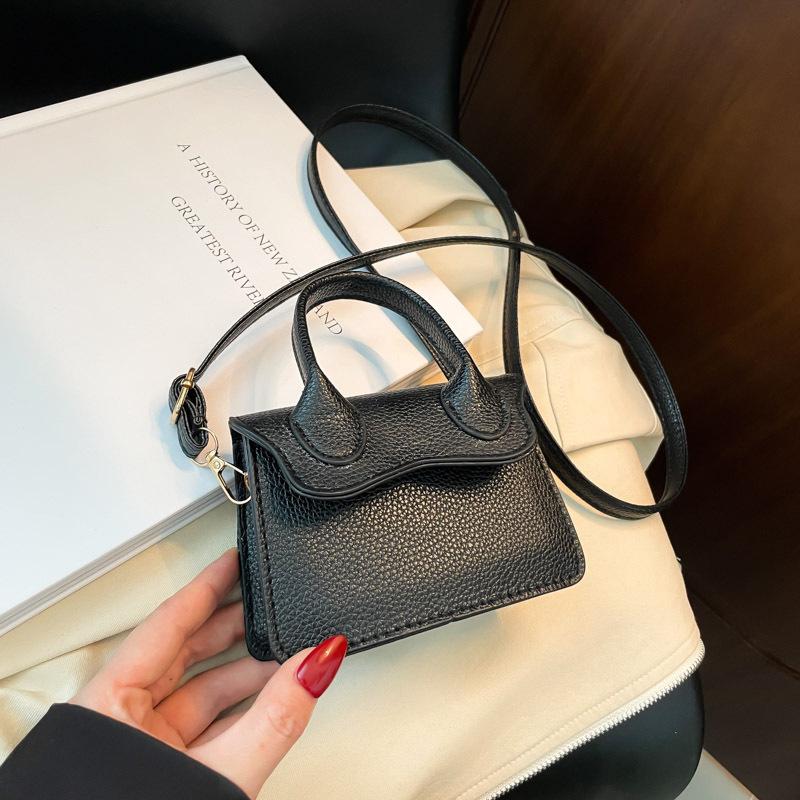 Lychee Pattern Casual Handbag Women's Early Autumn New Fashion Small Bag Autumn Crossbody Small Square Bag Mouth Red Envelope