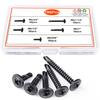 190Pcs Black Zinc/natural Cross Washi Self-tapping Drill Tail Set 370pcs Hexagonal Head Washi Dovetail Box