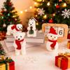 Funny Animal Christmas Bear Pendant 3D Cute White Bear Ornaments Cartoon Simulated Polar Bear Party Props
