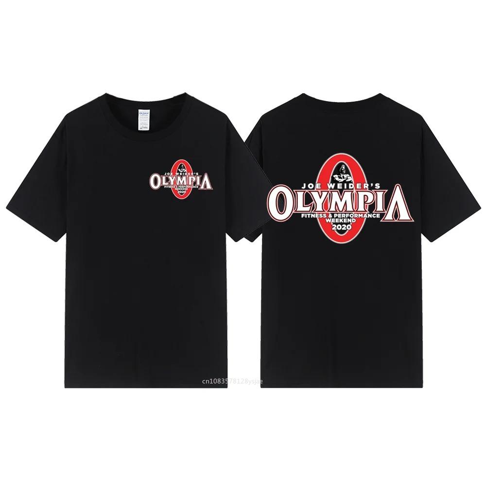 T-shirt da Uomo OLYMPIA Stampata in Puro Cotone Nuova Tendenza Estiva Hip Hop Street Sports Fitness Comoda T-shirt ad Alta Vendita da Uomo