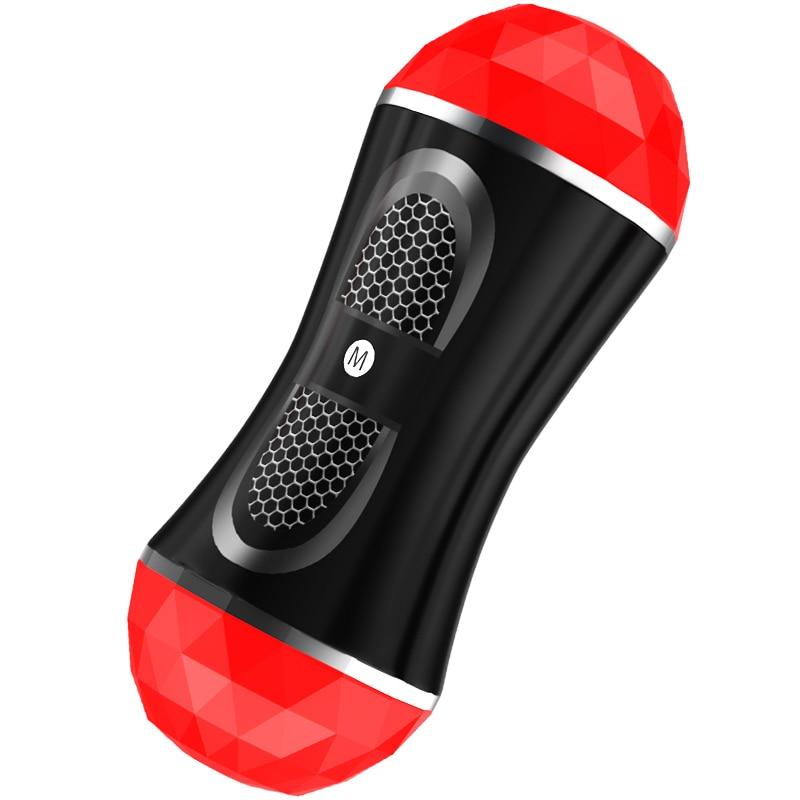 Male Masturbator Cup Real Vagina for Men Deep Throat Pussy Mouth Double Adult Endurance Exercise Sex Toys for Man