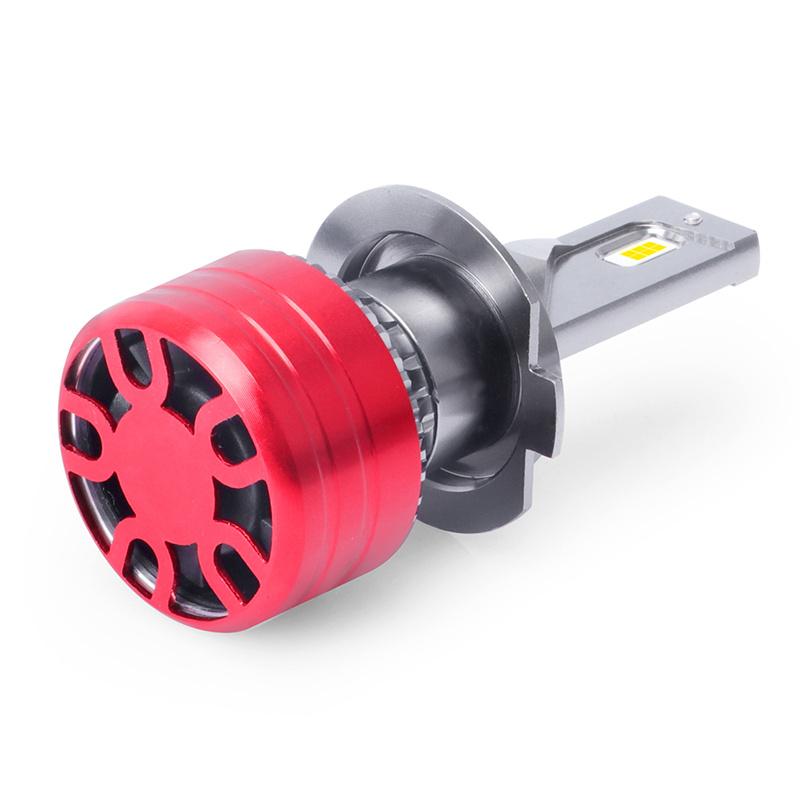 2Pcs H7 Led Bulb 6000K Cool White Led Fog Light Bulbs With Cooling Fan Led Fog Lights Plug And Play Ip67 Waterproof