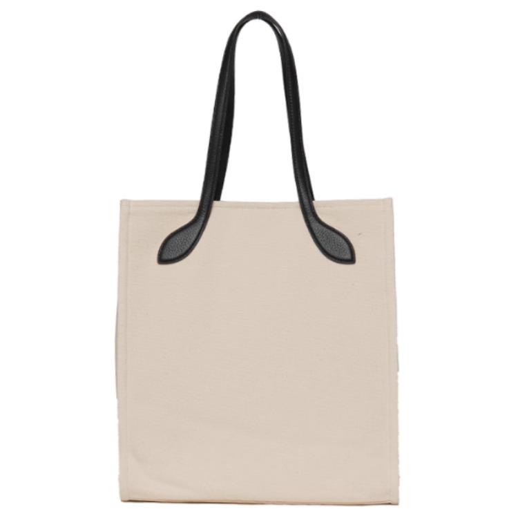 Bally Logo Adjustable Shoulder Strap Fabric And Leather Tote Bag Women Tote Bag Natural 6307790