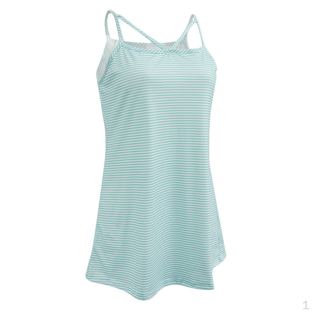 

Flared Stripes Cami Camisole Top Pink and Green for Women XL зелений