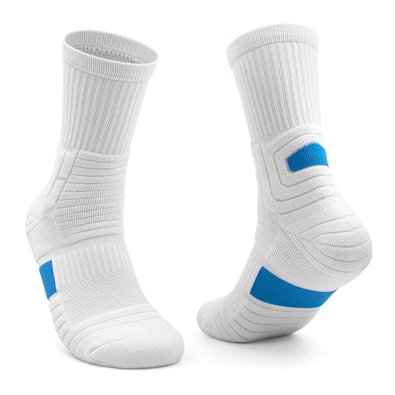 Men's Elite Mid-Length Basketball Socks with Thick Terry Cushioning