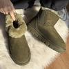 Winter New Snow Boots Fleece Thickened Warm Chelsea Boots Heightened Non-slip Cotton Shoes